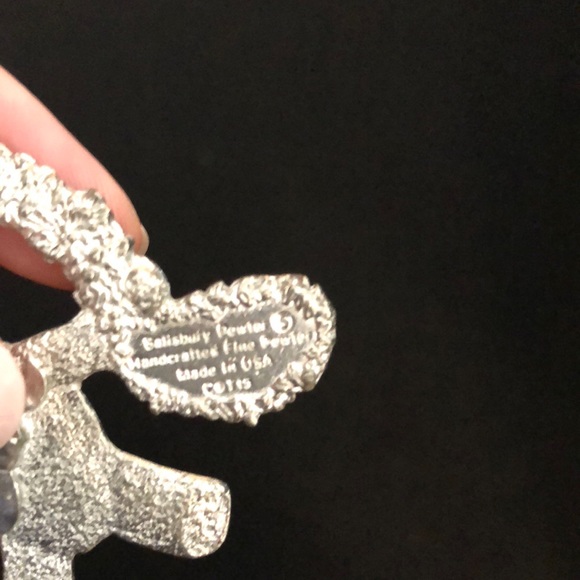 Salisbury Pewter Bear Christmas Ornament - Picture 4 of 5